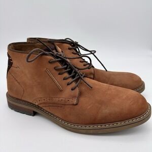 Arkbird Men's 11 Oxford Chukka Leather Boots Brown Ankle Casual FZN 18012